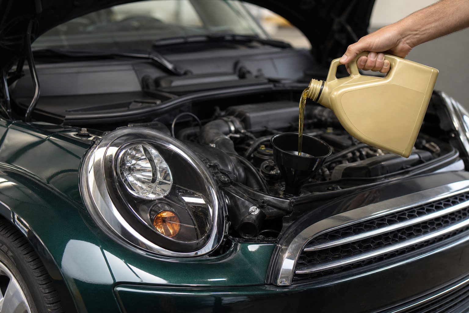 Quelle quantité d'huile de boîte pour une Mini Cooper 1.6 essence ?