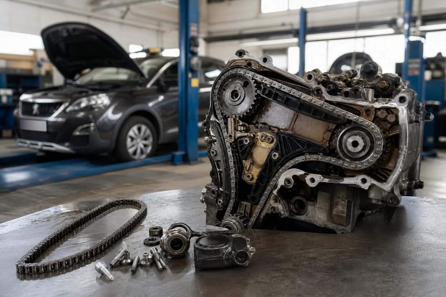 Quel est le prix pour remplacer la chaîne du 1.5 HDi 3008 ?