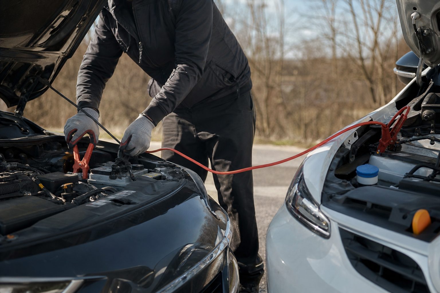Comment démarrer une voiture hybride en panne de batterie : câbles et isolation